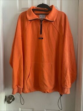 Wayfuse Orange Half-Zip Pullover Sweatshirt